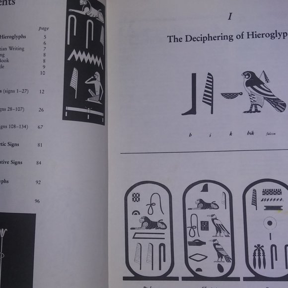 Egyptian Hieroglyphics How To Read And Write Them Paperback Book By S. Rossini - Picture 5 of 6